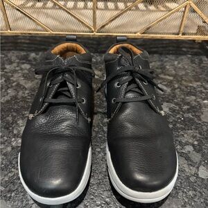 Clark’s Driftway Top Chukka Boots in Black Leather Men's Shoes